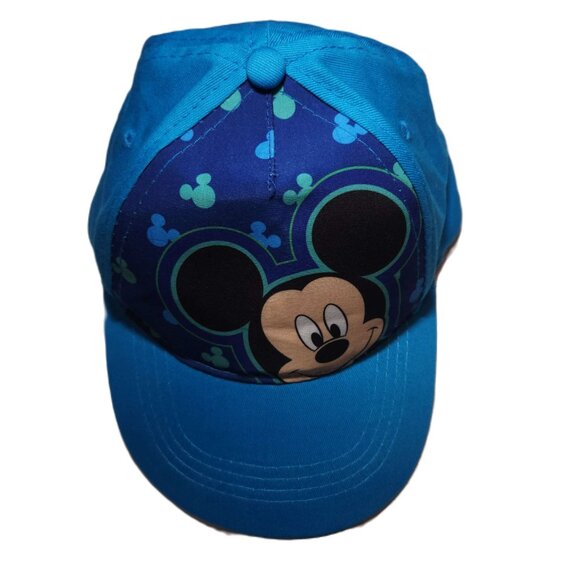 NWOT Disney Mickey House baseball cap hat turquoise blue green vacation Velcro - Picture 2 of 6